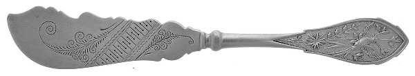 Japanese (Sterling, 1870) Flat Handle Master Butter Knife