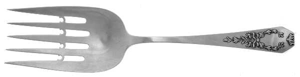 Madam Jumel (Sterling, 1908) Large Solid Fish Serving Fork