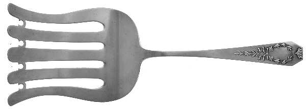 Madam Jumel (Sterling, 1908, Monograms) Solid Asparagus Server by Whiting Manf Co
