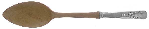 Madam Jumel (Sterling, 1908) Salad Serving Spoon with Wooden Bowl