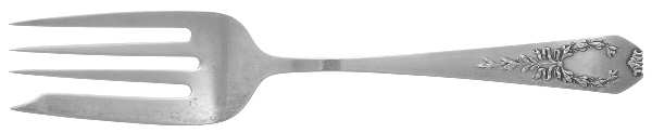Madam Jumel (Sterling, 1908) Small Solid Cold Meat Serving Fork by Whiting Manf Co