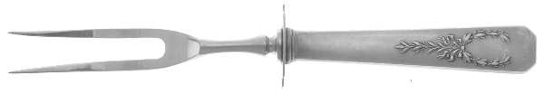 Madam Jumel (Sterling, 1908) Small Steak Carving Fork with Stainless Prongs