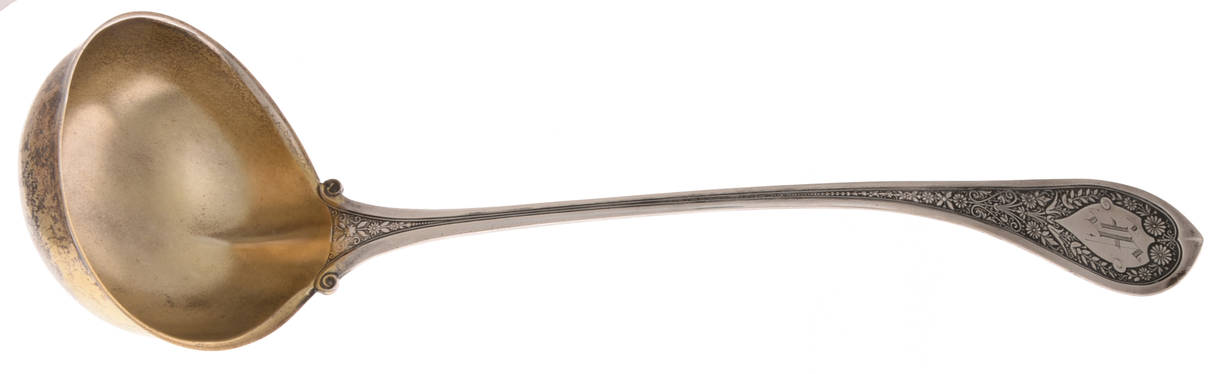 Marguerite (Sterling, 1880) Large Solid Soup Ladle