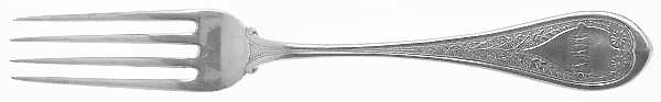 Marguerite (Sterling, 1880) Monogram Fork