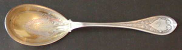 Marguerite (Sterling, 1880) Bright Cut Preserve Spoon