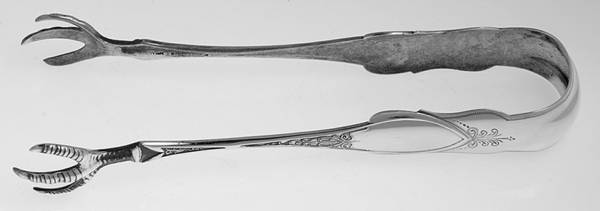 Zephyr (Sterling, 1870) Large Ice Serving Tongs