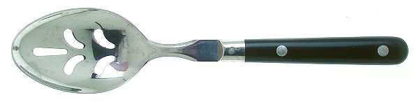 Mardi Gras-Black (Stainless) Pierced Tablespoon (Serving Spoon)