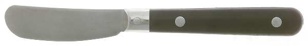 Mardi Gras-Black (Stainless) Butter Spreader Hollow Hdl-Paddle/Stainless Blade