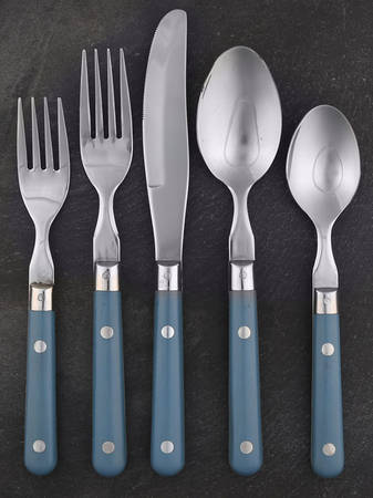 Mardi Gras-Blue (Williamsburg) 5 Piece Place Setting