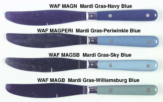 Mardi Gras-Blue (Williamsburg) Modern Hollow Knife