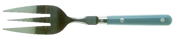 Mardi Gras-Blue (Williamsburg) Medium Solid Cold Meat Serving Fork
