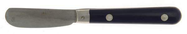 Mardi Gras-Navy-Cobalt (Stainless) Butter Spreader Hollow Hdl-Paddle/Stainless Blade