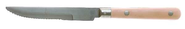 Mardi Gras-Peach (Stainless) Individual Steak Knife Hollow Handle