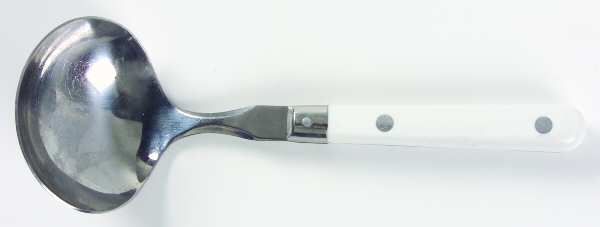 Mardi Gras-White (Stainless) Solid Gravy Ladle