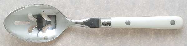 Mardi Gras-White (Stainless) Pierced Tablespoon (Serving Spoon)