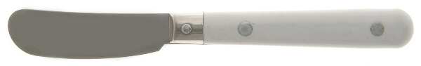 Mardi Gras-White (Stainless) Butter Spreader Hollow Hdl-Paddle/Stainless Blade
