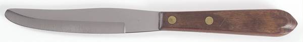 Town and Country-Brown-Walnut (Stainless) Modern Solid Knife