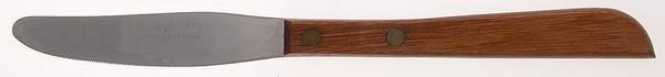 Town and Country-Brown-Walnut (Stainless) Modern Solid Knife