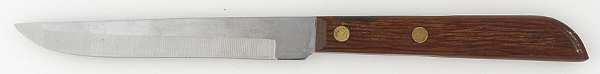 Town and Country-Brown-Walnut (Stainless) Individual Steak Knife Hollow Handle