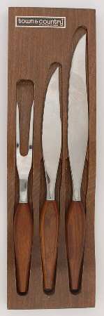 WAF7 (STAINLESS) 3 Piece Carving Set Stainless Blade with Box