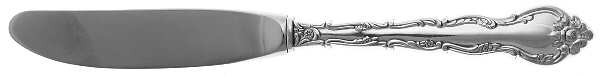 Abbey Rose (Silverplate, 1981) Modern Hollow Butter Spreader (Stainless)