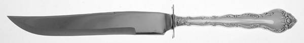 Abbey Rose (Silverplate, 1981) Small Steak Carving Knife with Stainless Blade