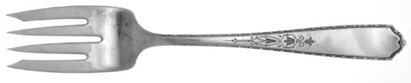 Alicia (Silverplate, 1926-1930) Small Solid Cold Meat Serving Fork