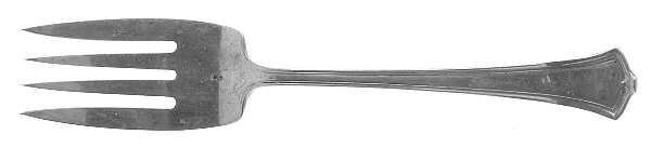 America (Sterling, 1915) Small Solid Cold Meat Serving Fork