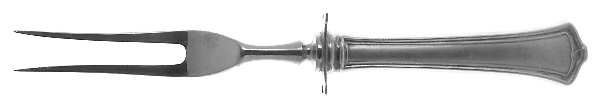 America (Sterling, 1915) Small Steak Carving Fork with Stainless Prongs