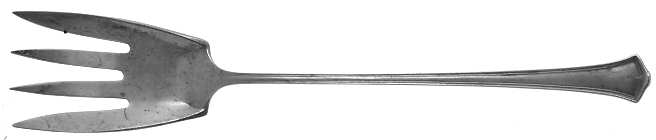 America (Sterling, 1915) Large Lettuce Serving Fork