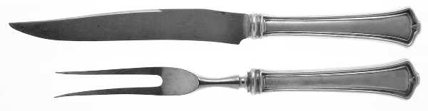 America (Sterling, 1915) Small Stainless Blade 2-Piece Steak Carving Set