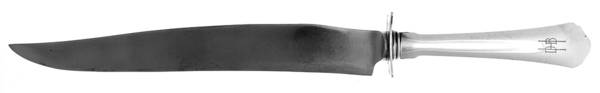 Antique (Sterling, 1926) Large Carving/Roast Knife StnlBl w/Sterling Guard