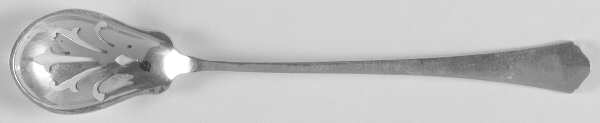 Antique (Sterling, 1926) Pierced Bowl Short Handle Olive Spoon