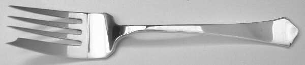 Antique (Sterling, 1926) Medium Solid Cold Meat Serving Fork by Wallace Silver