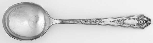 Astor (Silverplate, 1925, No Monograms) Round Bowl Soup Spoon (Gumbo)