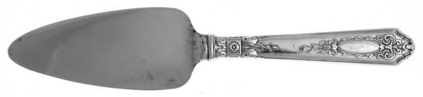 Astor (Silverplate, 1925, No Monograms) Cheese Server with Silverplate Blade
