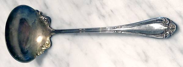 Astoria (Silverplate, 1898, No Monograms) Solid Piece Cream Ladle