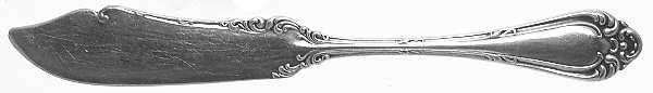 Astoria (Silverplate, 1898, No Monograms) Flat Handle Butter Spreader