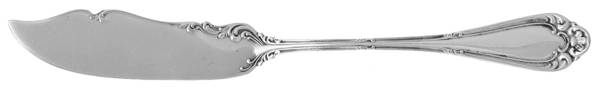 Astoria (Silverplate, 1898, No Monograms) Flat Handle Master Butter Knife