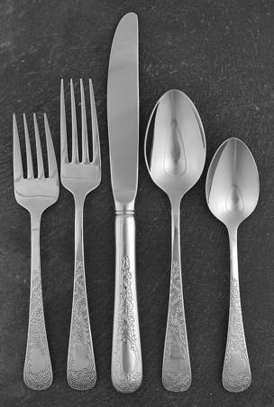 Bay Colony Engraved (Stainless) 5 Piece Place Setting