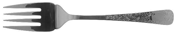 Bay Colony Engraved (Stainless) Medium Solid Cold Meat Serving Fork