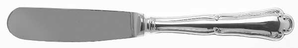 Barocco (Sterling, 1995) Modern Hollow Butter Spreader (Stainless)
