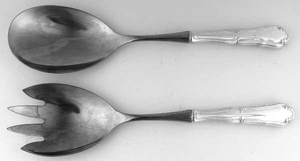 Barocco (Sterling, 1995) 2 Pc Salad Set with Stainless Bowl