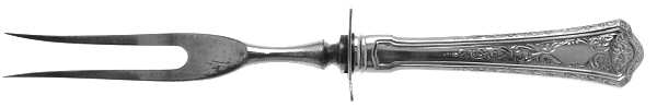 Blenheim (Sterling, 1911) Small Steak Carving Fork with Stainless Prongs