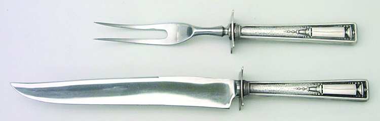 Buckingham (Silverplate, 1924) Small Stainless Blade 2-Piece Steak Carving Set