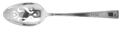 Buckingham (Silverplate, 1924) Pierced Tablespoon (Serving Spoon)