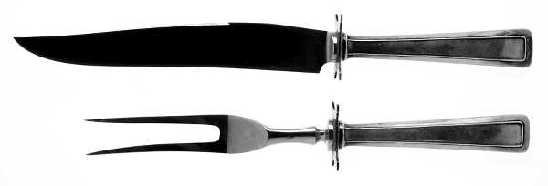 Cabot (Sterling, 1917) Small Stainless Blade 2-Piece Steak Carving Set