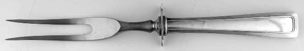Cabot (Sterling, 1917) Small Carving Fork W/Sterling Guard