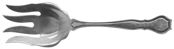 Cairo (Sterling, 1908) Solid Salad Serving Fork