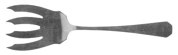 Campania (Sterling, 1914) Large Solid Fish Serving Fork